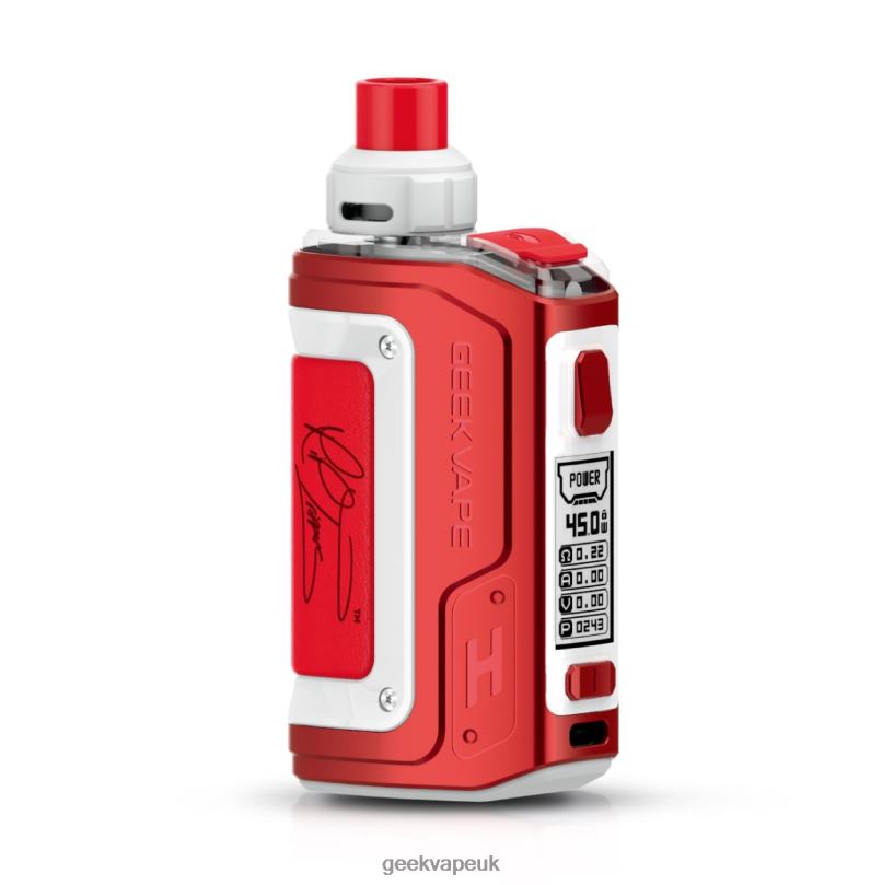 GeekVape H45 (Aegis Hero 2) Pod Mod Kit 1400mAh 4ml Rte Edition (Red and White) R4F8F98 - Geekvape UK Store