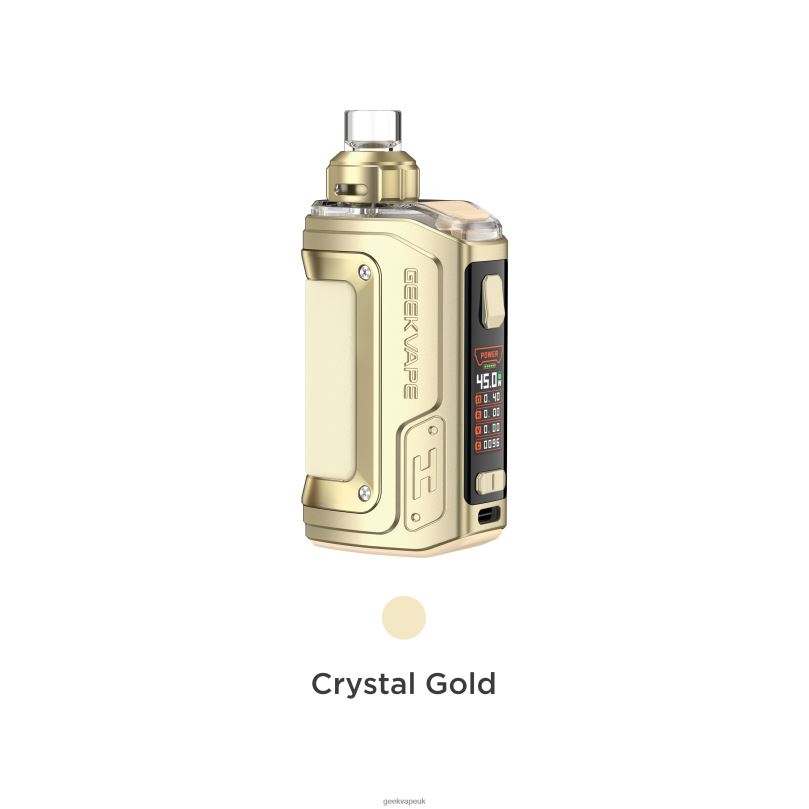 GeekVape H45 (Aegis Hero 2) Pod Mod Kit Crystal Edition Crystal Gold R4F8F141 - Geekvape Store UK