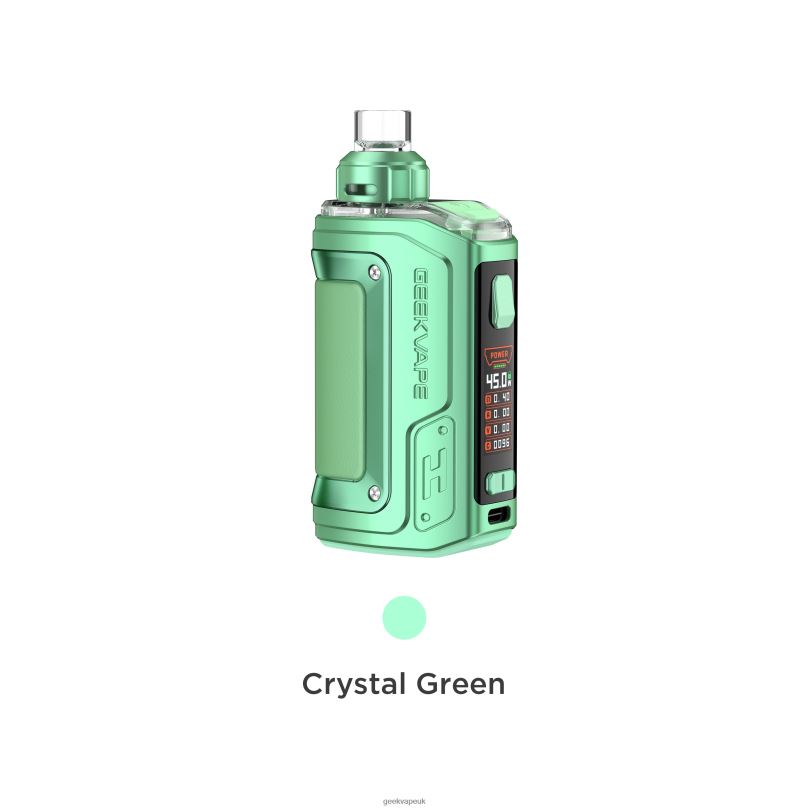 GeekVape H45 (Aegis Hero 2) Pod Mod Kit Crystal Edition Crystal Green R4F8F143 - Geekvape Sale UK