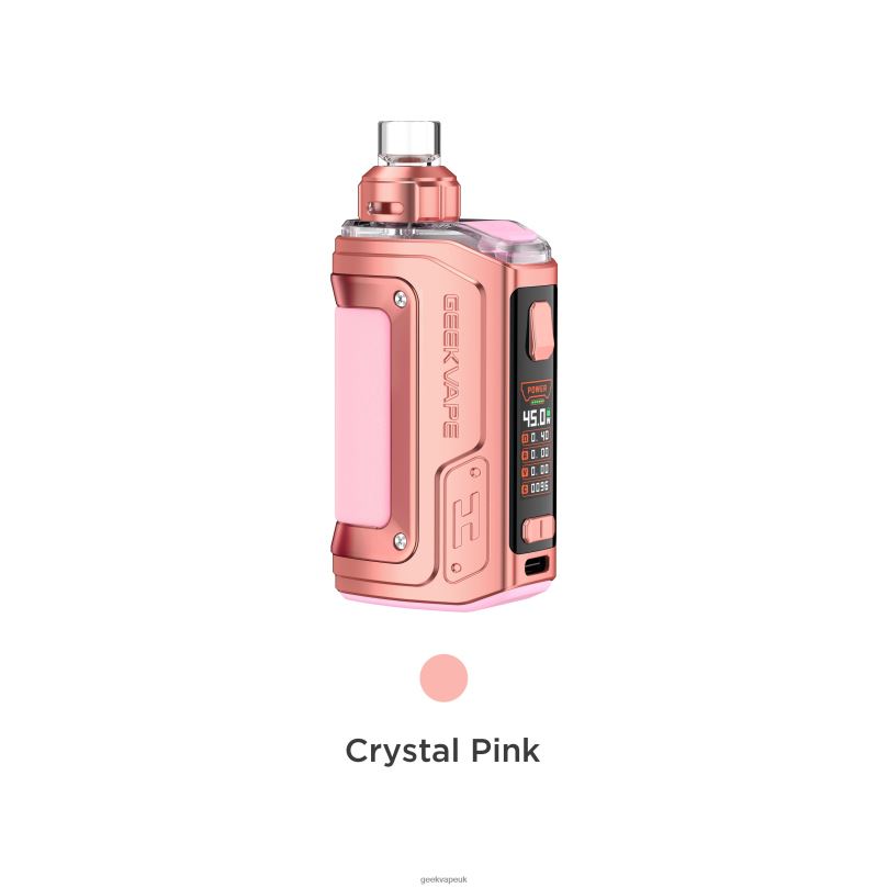 GeekVape H45 (Aegis Hero 2) Pod Mod Kit Crystal Edition Crystal Pink R4F8F140 - Geekvape UK Price