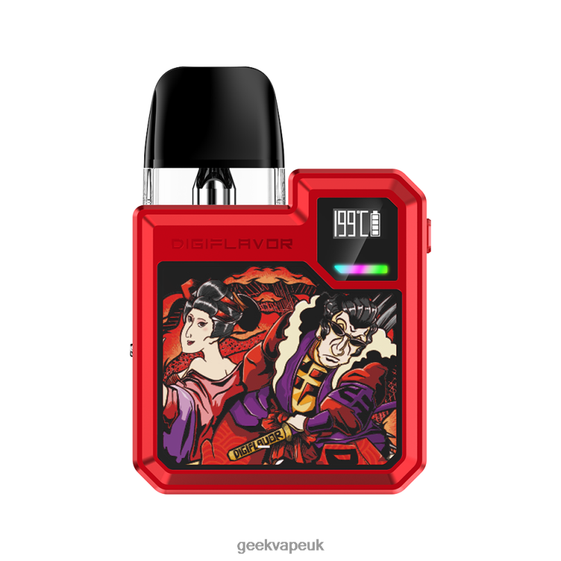 GeekVape Digiflavor Digi-Q Kit 1000mAh Samurai Red R4F8F77 - Geekvape UK