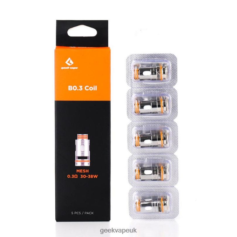 GeekVape 5pcs/Pack B Series Coil B0.3 OHM R4F8F8 - Geekvape UK Store