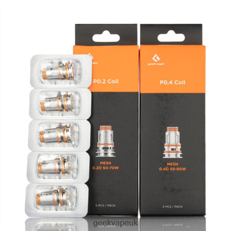 GeekVape 5pcs/Pack P Series Coil P0.15 OHM XM R4F8F14 - Geek Vape UK