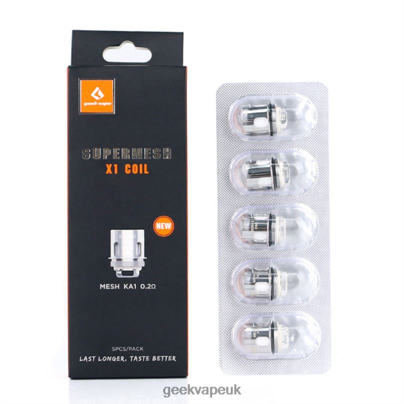 GeekVape Super Mesh X1/X2 Coils (New Version) 0.2OHM R4F8F18 - Geekvape UK Store