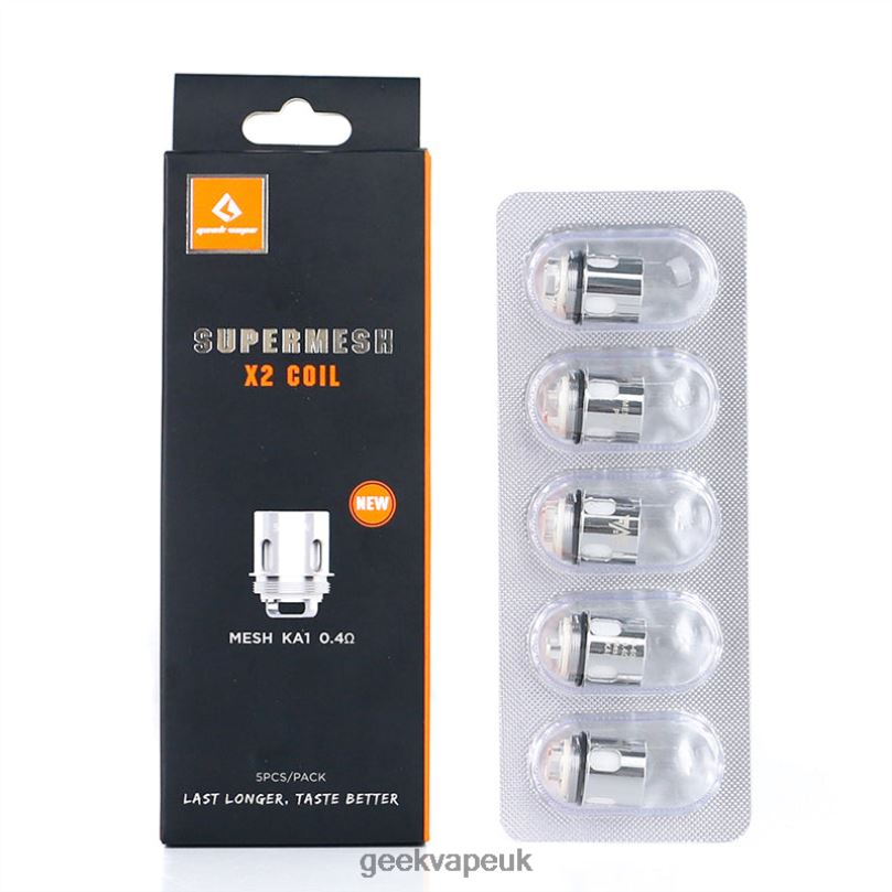 GeekVape Super Mesh X1/X2 Coils (New Version) 0.4OHM R4F8F17 - Geekvape UK