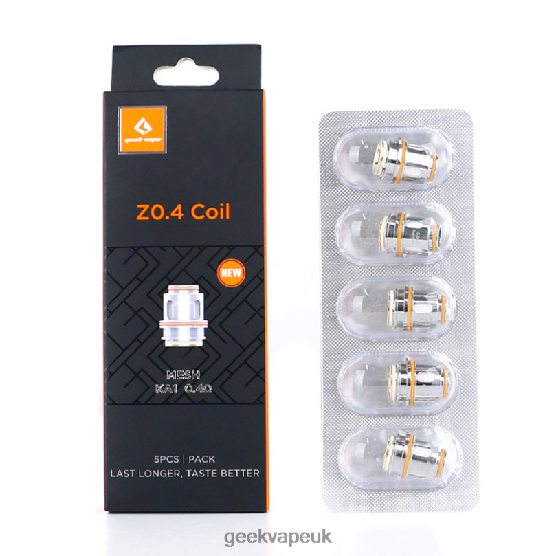 GeekVape 5pcs/Pack Z Series Coil Z0.4 OHM R4F8F6 - Geek Vape UK Store Online